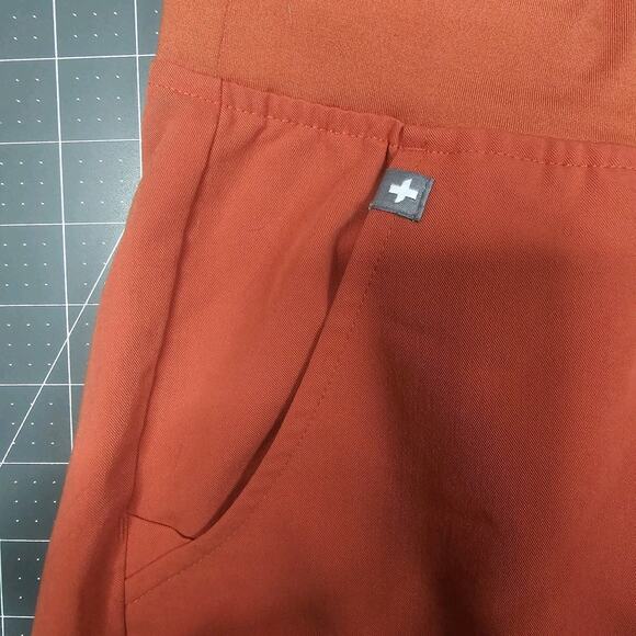 Figs Technical Collection Scrub Pants Womens Medium Zamora Jogger Orange W18SW - Picture 5 of 15